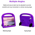thumbnail image 3 of Portable Heavy Duty Kids Case for Lenovo Tab M9 2023, EVA Shockproof Armor Military Grade Lens Protection Case with Kids Friendly Handle Foldable Stand Bracket Case,Purple, 3 of 6