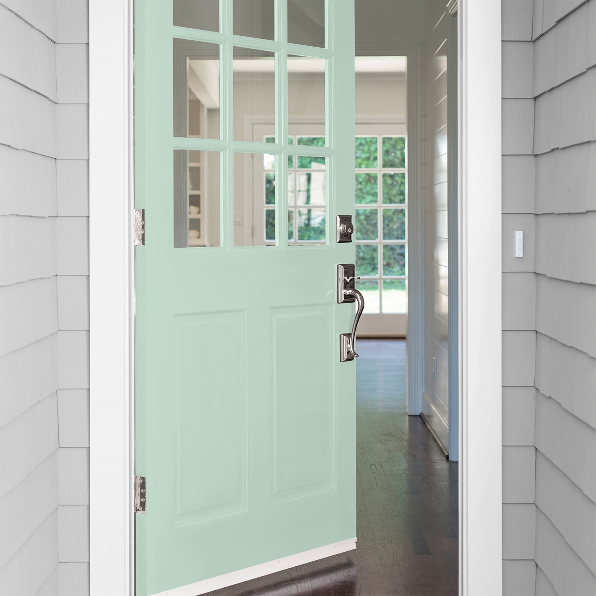 Glidden High Endurance Plus Malted Mint Semi Gloss Exterior Paint and Primer, 1 Quart