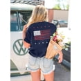 thumbnail image 5 of KimSoong USA Shirt American Flag Shirts Women Oversized 250 Years Patriotic T-Shirts Casual America Flag Print Tee Tops, 5 of 6
