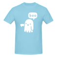 thumbnail image 3 of Camiseta de manga corta 100 % algodón para hombre con el fantasma de la desaprobación, 3 of 5