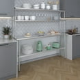 thumbnail image 6 of 72" Long x 18" Deep" Stainless Steel Work Table With 12" Wide Double Tier Overshelf | Metal Kitchen Prep Table & Shelving Combo, 6 of 9