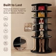 thumbnail image 6 of Homall 7-Tier 360° Rotating Shoe Rack, 23.6" Dia, 64.5" H, Holds 35 Pairs, Tall Boots & Handbag Storage, 6 of 7