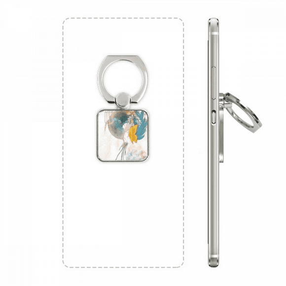 wing chinese classical style illustrator square cell ph stand holder bracket universal support