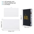 thumbnail image 2 of 60th Birthday Card, Pop-Out Birthday Card Gift Card Happy Birthday 3D, Black Gold, 2 of 5