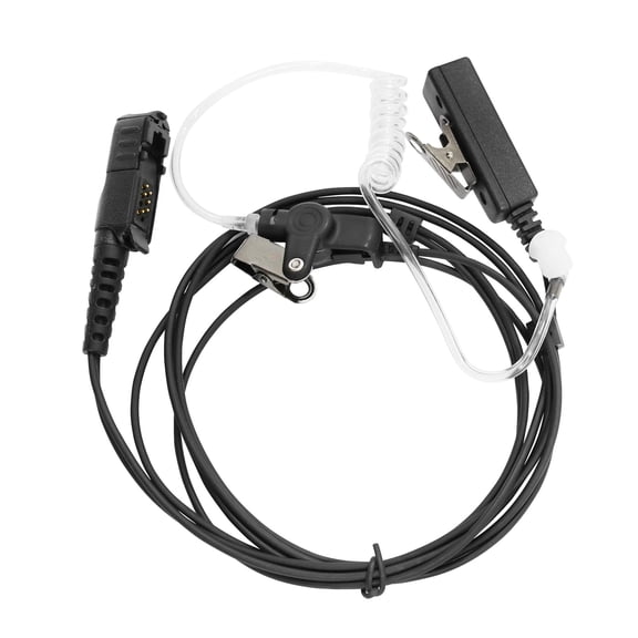XPR3300e XPR3500e Earpiece Surveillance headset Earphone Earhook Acoustic Tube with PTT Mic Compatible with XPR3300 XPR3500 XPR3000 DP2400 DEP550 DEP570 DP3441 MTP3000 MTP3100 XiR P6600