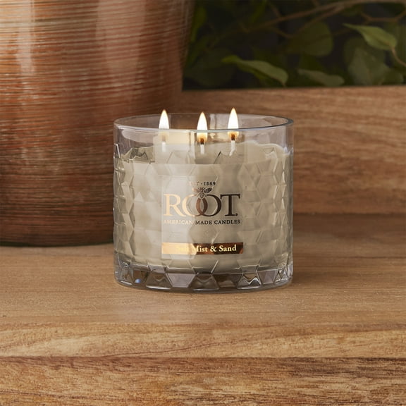 ROOT Scented Salt Mist & Sand 3-Wick Signature Honeycomb Jar