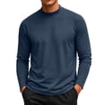thumbnail image 5 of LWITHSZG Mock Neck T Shirts for Men Long Sleeve Slim Fitted Turtleneck Tops Soft Stretch Casual Base Layer Tee Shirt Mens Undershirts Size XXL, 5 of 6