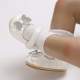 thumbnail image 5 of Otqutp Baby Girls Boys Bow Sequins Mary Jane Sandals Toddler New Born Closed Toe Strap Leather Un𝐢form Shoes Non Slip Elegant, 5 of 5