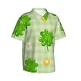 thumbnail image 2 of Kll Men'S Hawaiian Shirt Short Sleeve Button Down Beach Shirts-St Patrick'S Day11, 2 of 8