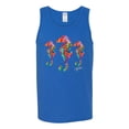 thumbnail image 2 of Wild Bobby, Colorful Rainbow Seahorses Animal Lover Mens Graphic Tank Top, Royal, Small, 2 of 3