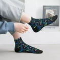 thumbnail image 6 of Uemuo Dinosaur Printed Crew Socks, Moisture-Wicking Socks, Athletic Socks for Men Breathable Cushion Socks Casual Sport Socks for Running Traveling, 6 of 6
