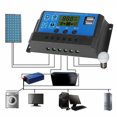 thumbnail image 4 of Solar Panel Controller, Solar Panel Regulator, PWM Solar Controller 12V 24V Intelligent For Home Bedroom 10A,20A,30A,40A,50A, 4 of 8