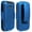 Blue, variant on Nakedcellphone [Grid Texture] Snap-On Hard Case Cover with [Rotating/Ratchet] Belt Clip Holster Holder for Alcatel Go Flip 3, Alcatel Smartflip Phone (2019) 4052R/4052C/4052W