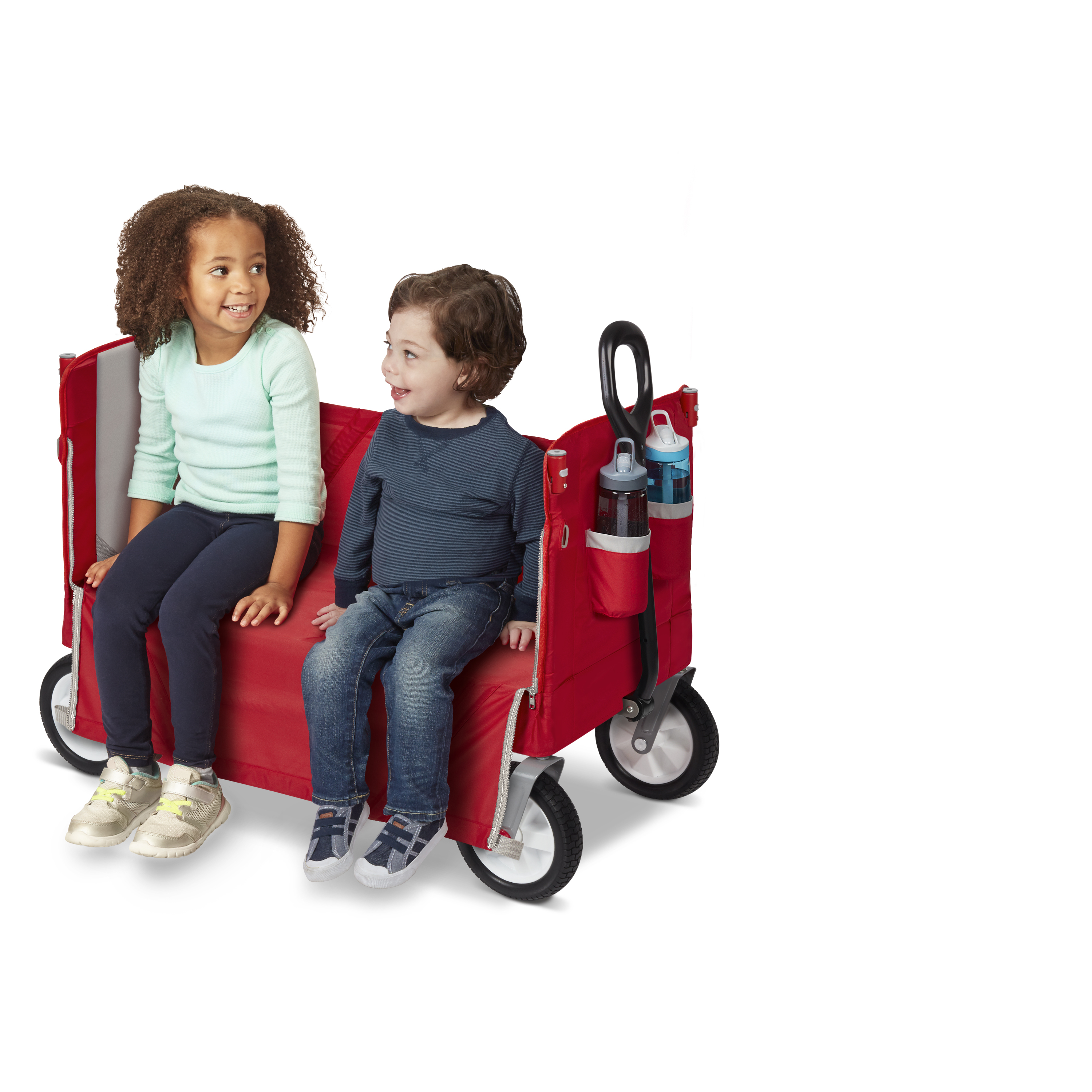 Radio Flyer, 3-in-1 off-Road EZ Folding Kids Wagon with Canopy, Puncture Proof Tires, Red - image 3 of 14