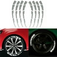 thumbnail image 1 of 8Pcs Blanc Réfléchissant Pneu de Voiture Lettrage Autocollants Lame Style Décor Accessoires, 1 of 9