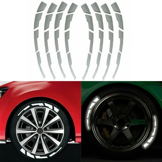 8 Pcs Sets Car Tire Stickers White Letter Stickers Pvc Rubber Tire Letters  For Car And Motorcycle Tire Decoration Type 1