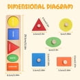 thumbnail image 3 of Puzzle Juguet NIUEVLRS Montessori First Jumbo Pomo con forma de madera, 3 of 7