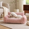 thumbnail image 4 of All-Season Washable Pet Sofa Bed with Removable Cover – 4-Piece Bolster Cushion Set, Non-Slip Base, Soft Filling for Small Dogs and Cats, 50x40cm, 4 of 7