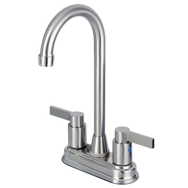 Kingston Brass KB8498NDL 4 in. Two Handle Centerset Bar Faucet