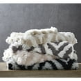 thumbnail image 4 of Inspired Home Rosalynn Machine Washable Diamond Design Throw, 50"x60", Ivory, 4 of 5