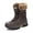 Brown, variant on Dumajo Snow Boots For Women Winter Waterproof Shoes Thickened Faux Fur Lined Frosty Warm Outdoor Boots