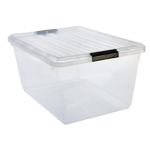 Caja Plastico Organizadora Almacenamiento Tapa Broche blanco 1 LIFTOR 8184 Walmart en linea
