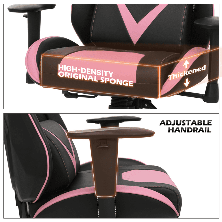 Gaming Chair w/Lumbar Support & Headrest #005 – MoNiBloom
