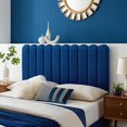 thumbnail image 6 of Headboard, Twin Size, Velvet, Blue Navy, Modern Contemporary Urban Design, Bedroom Master Guest Suite, 6 of 10