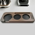 thumbnail image 3 of Tampon Tamper Holder Wooden Coffee Tamper Holder Durable Convenient Coffee Powder Dispenser Storage Tray Organizer for Home Bar, 3 of 8
