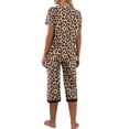 thumbnail image 6 of MINTREUS Women's Pajama Sets Short Sleeve Shirt and Capri Soft Pajama Sets with Pockets M-4XL, 6 of 6