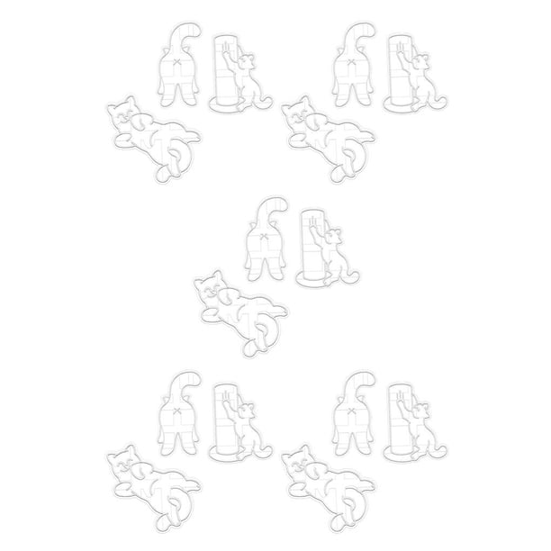 Bearachild Molde en relieve para galletas, portátil, lavable, reutilizable, bonitos moldes de Pascua de dibujos animados, herramienta decorativa 3 piezas de animales 5Conjunto