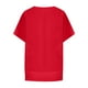 thumbnail image 4 of Tops de camisa de murciélago de gasa de color sólido de manga corta con cuello redondo a la moda para mujer Fridja bn5147, 4 of 4