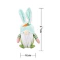 thumbnail image 3 of Muñecas De Gnomos De Conejo De Pascua Conejito de Pascua Kawaii, tela suave, muñecos de gnomo sin rostro, decoración de fiesta de regalo verde Ehuebsd Libre de BPA, 3 of 3