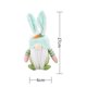 thumbnail image 3 of Muñecas De Gnomos De Conejo De Pascua Conejito de Pascua Kawaii, tela suave, muñecos de gnomo sin rostro, decoración de fiesta de regalo (verde) Ndcxsfigh Libre de BPA, 3 of 8