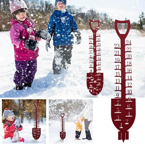 Dvkptbk Snow Gauge - Christmas Holiday Snowflake Gauge, Metal Snow Gauge Sizing, Christmas Rain Gauge Outdoor Decoration Gift Home Decor