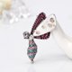 thumbnail image 4 of Broche de cristal rosa Yuyangstore Retro de animales, 4 of 8