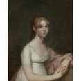 thumbnail image 3 of Gilbert Stuart 20x24 Black Modern Framed Museum Art Print Titled - Miss Anna Powell Mason (Mrs. Patrick Grant) (1804-05), 3 of 5