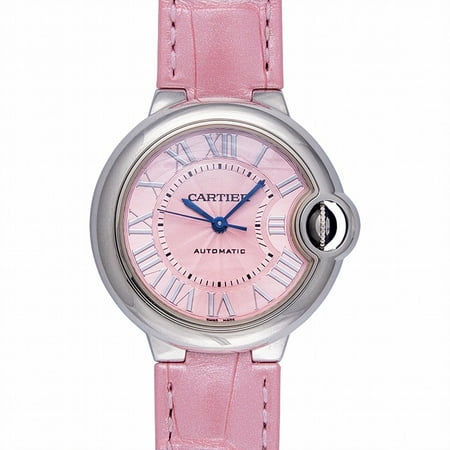 Cartier Ballon Bleu de Cartier 33 mm Automatic Pink Dial Stainless Steel Ladies Watch WSBB0002