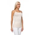 thumbnail image 3 of Women's Top Camisole Scoopneck with Straps, L, Beige, by Ambesonne, 3 of 4