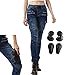 thumbnail image 3 of Takuey Motorcycle Riding Jeans for Women Biker Motocross Racing Cycling Protective Pants (27, Blue), 3 of 4