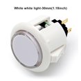 thumbnail image 1 of VONKY LED Push Button Cool Small Rocker Buttons Multipurpose Fashionable Special Design Arcade Press Gaming Game Machine Arcades White 30mm White Light, 1 of 5