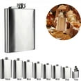 thumbnail image 2 of Promotion Clearance Portable Barware Stainless Steel Hip Flask Flagon High Quality Portable Wine Whisky Pot Bottle Drinkware Bottle High Quanlity, 2 of 6