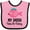 Pink and Black, variant on Inktastic Girls Fishing with Daddy Girls Baby Bib