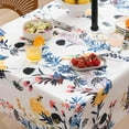 thumbnail image 2 of HBlife Outdoor Indoor 60x84 inch Rectangle Tablecloth with Umbrella Hole and Zipper, Waterproof Zippered Patio Table Cloths, Spring/Summer Table Covers for Backyard Table/BBQs/Picnic, 2 of 4