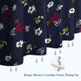thumbnail image 6 of Pioneer Flower Floral Print Pattern Shower Curtain 72"x72" ,Bathroom Decorative Shower Curtains Set with 12 Hooks,Modern Waterproof Washable Shower Curtain, 6 of 6