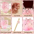 thumbnail image 6 of Gifts for Women Dried Flowers Double Wall Glass Coffee Mugs Cute Glass Tea Cups with Handles Autumn Mug Christmas Birthday Gifts for Best Friend Teacher Mum Gift New Home Gift Ideas Home Decor, 6 of 9