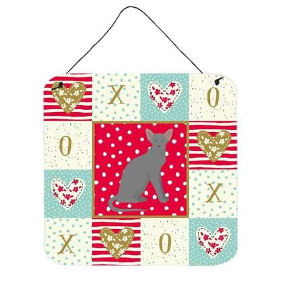 6 x 6 in. Oriental Shorthair Cat Love Wall or Door Hanging Prints