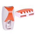 thumbnail image 2 of Soporte para Cepillo de , Exprimidor de Cepillo de Que Ahorra Espacio Montado en La Pared, Dispensadores Automáticos de Pasta de Diente naranja Macarena Dispensador automático de pasta de dientes, 2 of 6