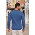 thumbnail image 2 of COOFANDY Men's Knit Polo Shirts Long Sleeve Casual Button Down Ribbed Polo Shirt Fashion Golf Shirts, 2 of 6
