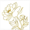 thumbnail image 4 of Great Art Now Gold Floral by Elizabeth Tyndall 3 Piece Canvas Art Set Each 14"W x 14"H, 4 of 4